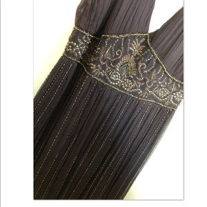 Brown beaded dress